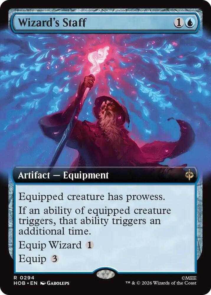 Wizard's Staff 294 (The Hobbit)  - Extended Art Foil | Chromatic Games