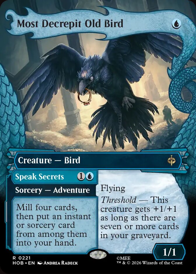 Most Decrepit Old Bird // Speak Secrets 221 (The Hobbit)  - Showcase Foil | Chromatic Games