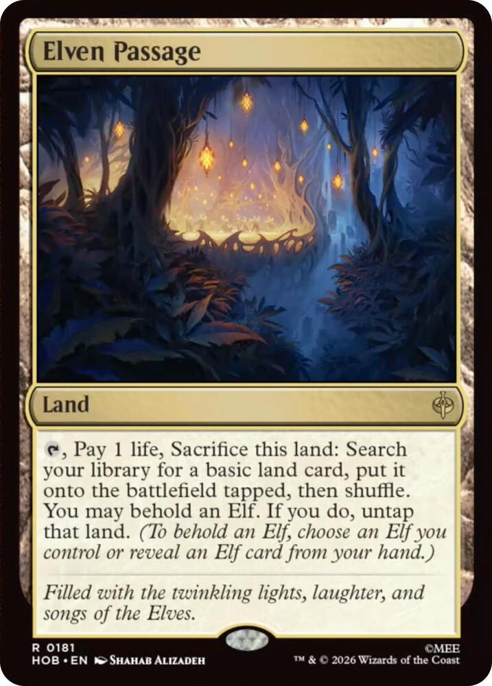 Elven Passage 181 (The Hobbit)  - Foil | Chromatic Games