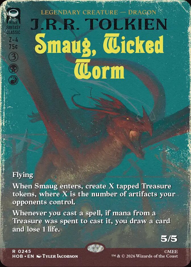 Smaug, Wicked Worm 245 (The Hobbit)  - Borderless | Chromatic Games