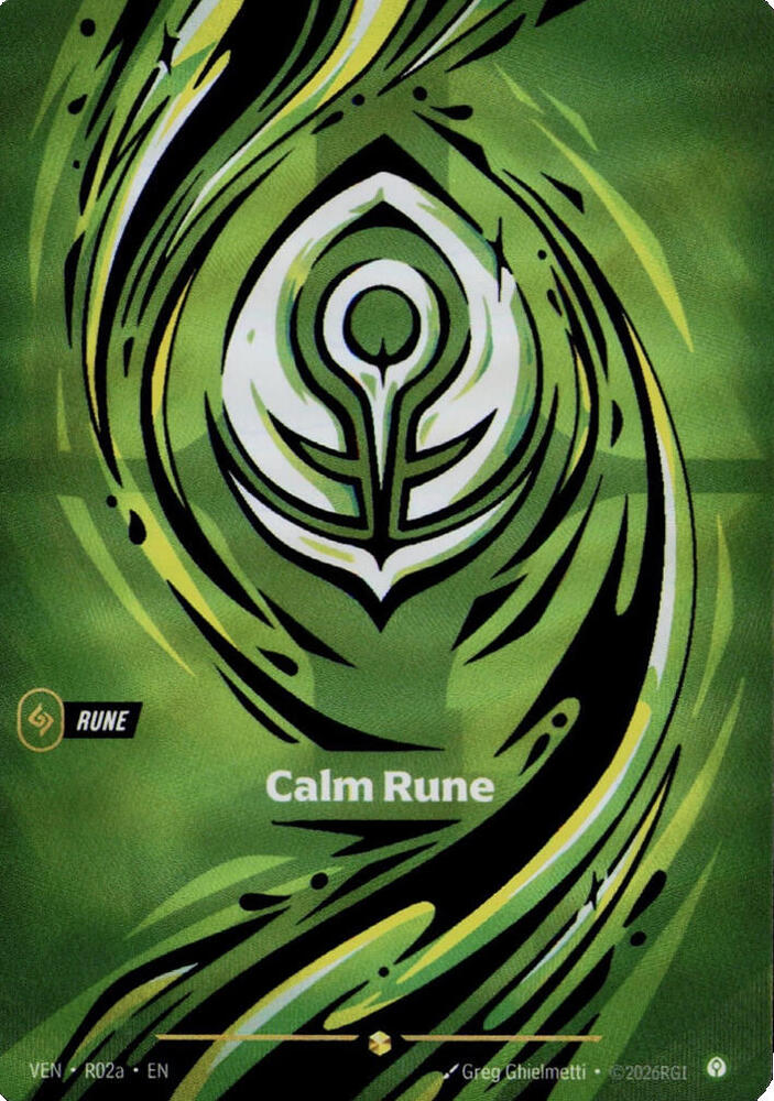 Calm Rune R02a (Vendetta)  - Foil | Chromatic Games