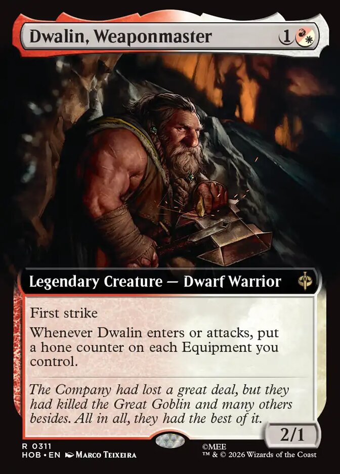Dwalin, Weaponmaster 311 (The Hobbit)  - Extended Art | Chromatic Games