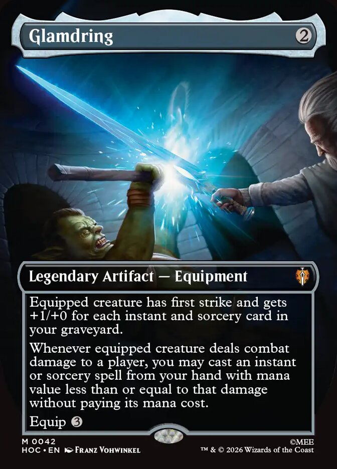 Glamdring 42 (The Hobbit: Eternal-Legal)  - Borderless Foil | Chromatic Games