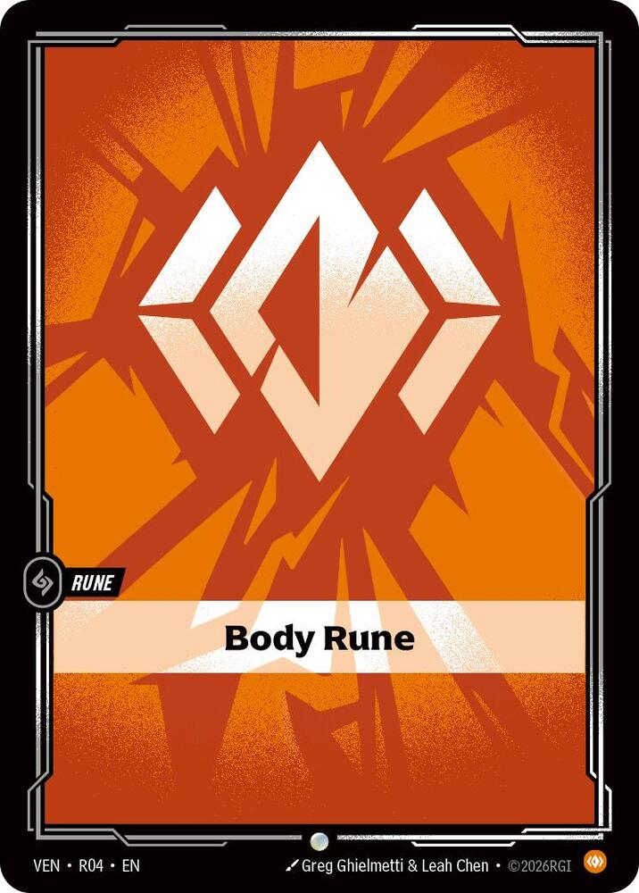 Body Rune R04 (Vendetta)  - Foil | Chromatic Games