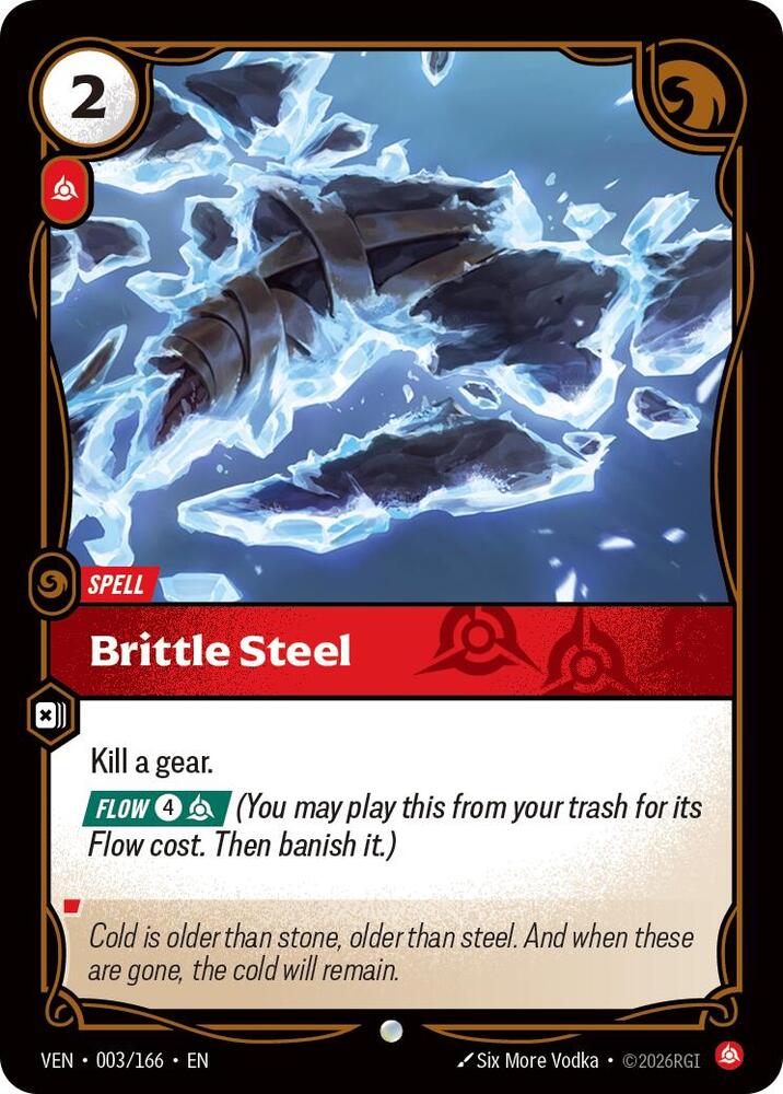 Brittle Steel 003/166 (Vendetta)  - Foil | Chromatic Games