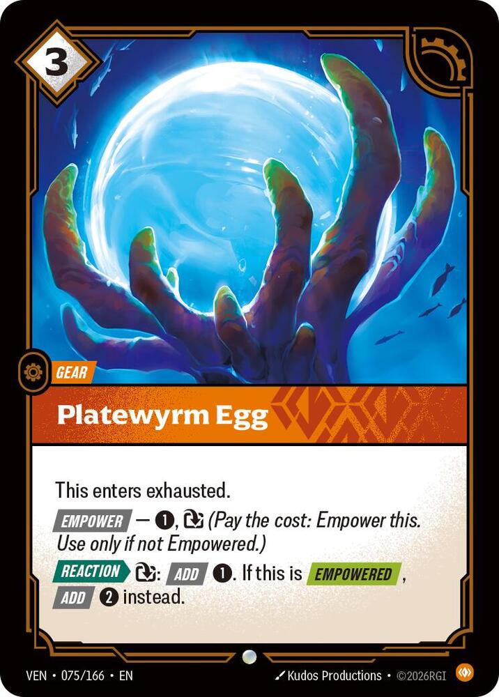 Platewyrm Egg 075/166 (Vendetta)  - Foil | Chromatic Games