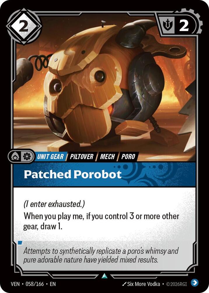 Patched Porobot 058/166 (Vendetta)  - Foil | Chromatic Games