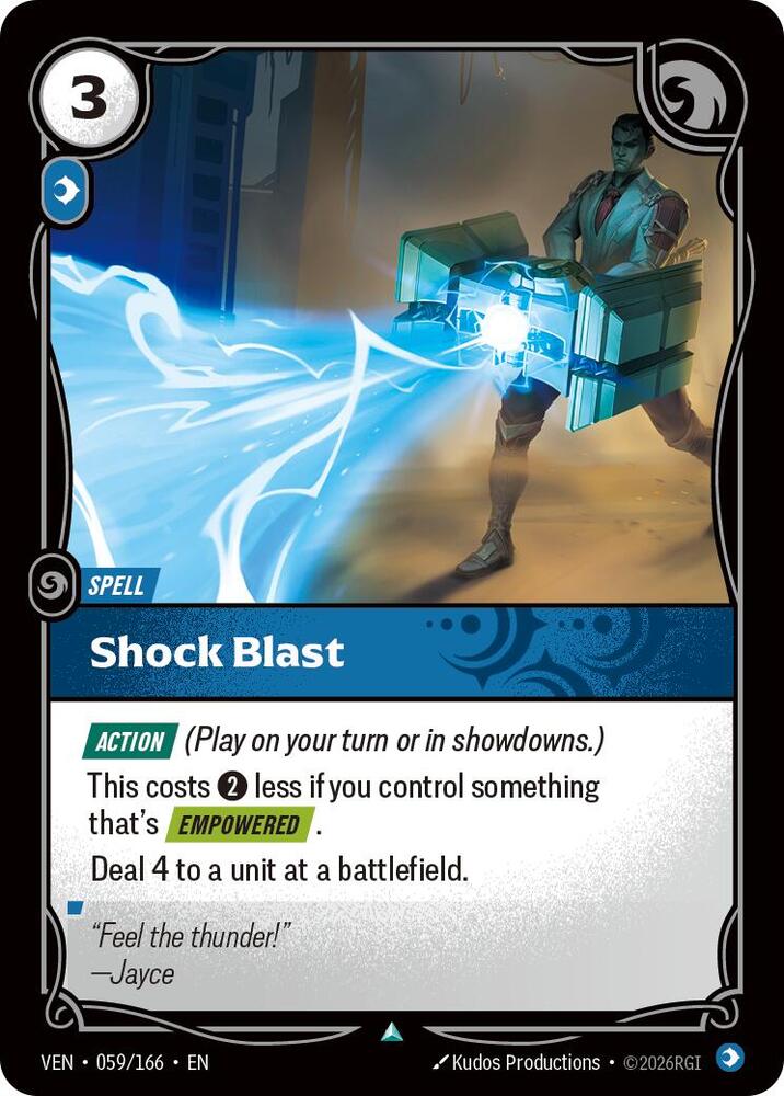 Shock Blast 059/166 (Vendetta)  - Foil | Chromatic Games