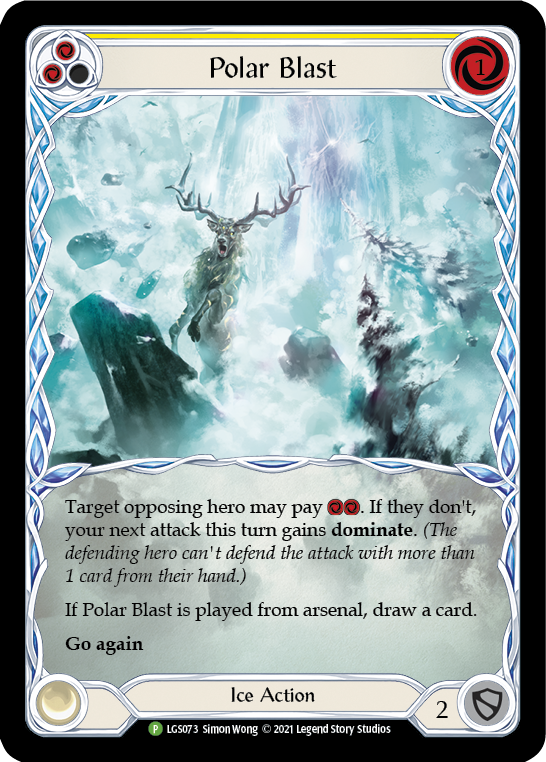 Polar Blast (Yellow) [LGS073] (Promo)  Rainbow Foil | Chromatic Games