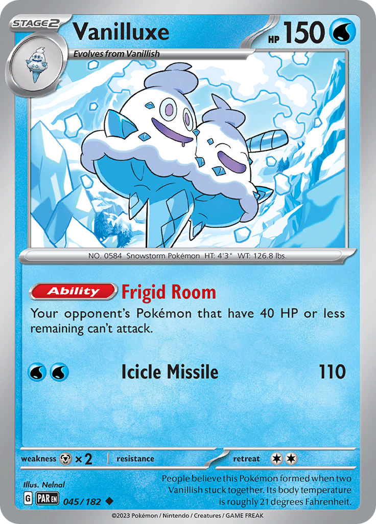 Vanilluxe (045/182) [Scarlet & Violet: Paradox Rift] | Chromatic Games