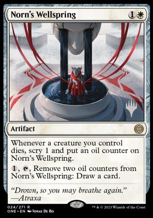 Norn's Wellspring (Promo Pack) [Phyrexia: All Will Be One Promos] | Chromatic Games