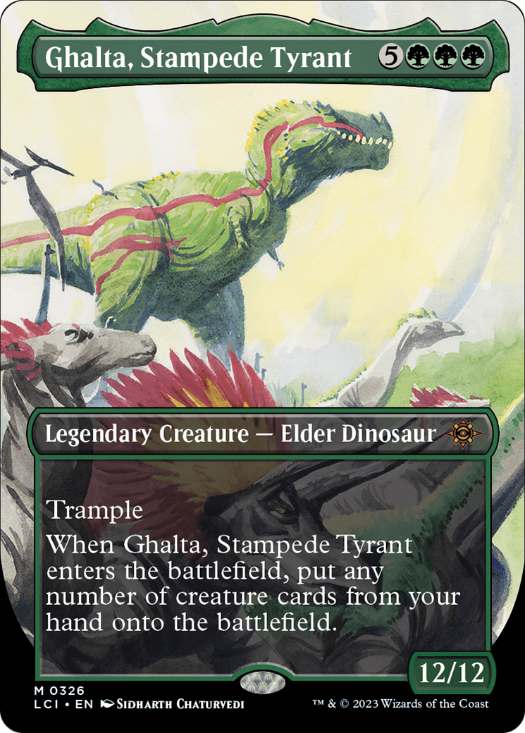 Ghalta, Stampede Tyrant (Borderless) [The Lost Caverns of Ixalan] | Chromatic Games