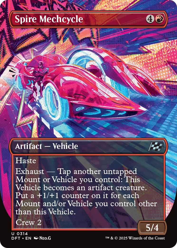 Spire Mechcycle (Borderless) [Aetherdrift] | Chromatic Games