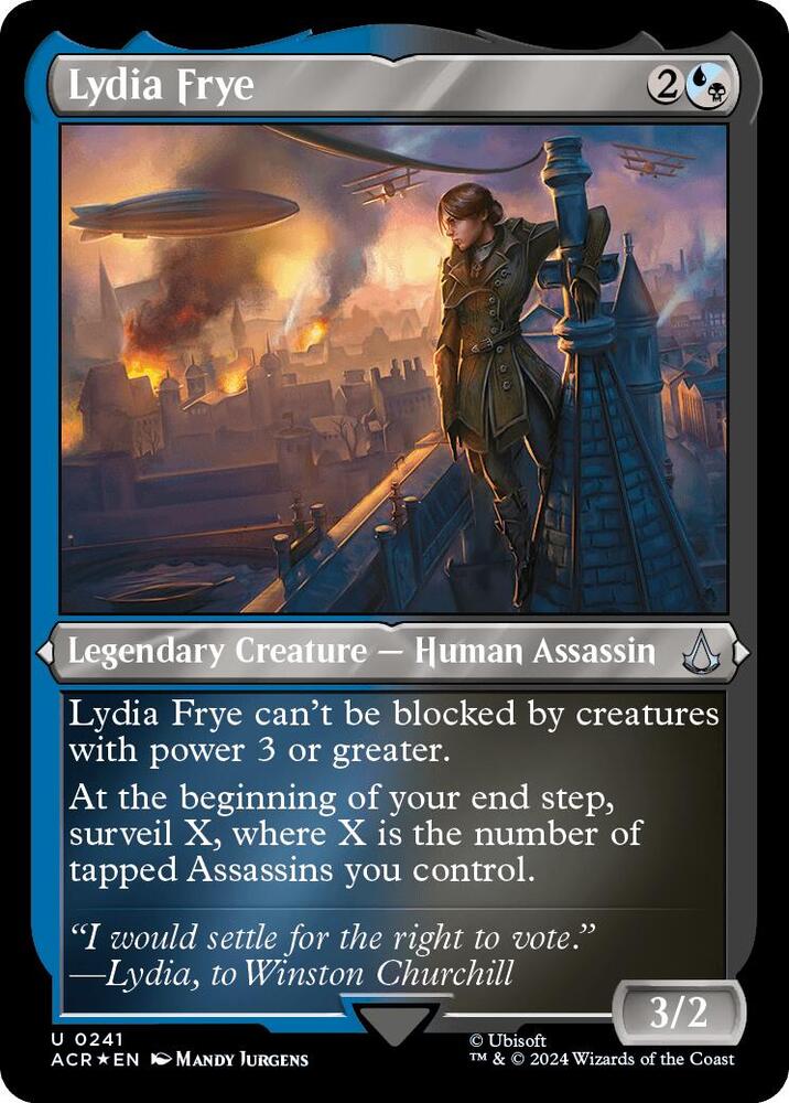 Lydia Frye 241 (Universes Beyond: Assassin's Creed)  - Etched Foil | Chromatic Games