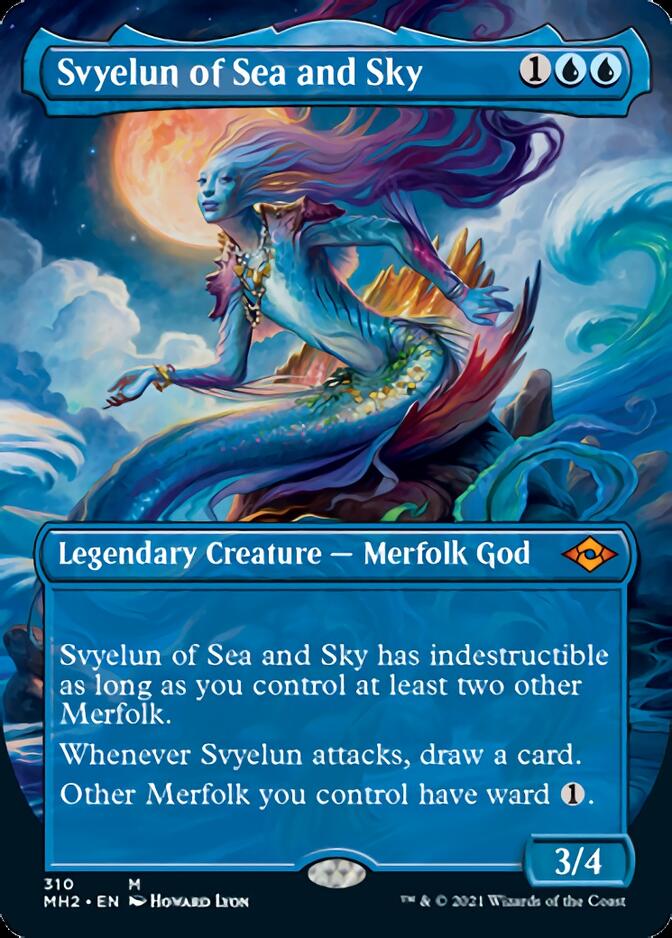 Svyelun of Sea and Sky (Borderless Alternate Art) [Modern Horizons 2] | Chromatic Games