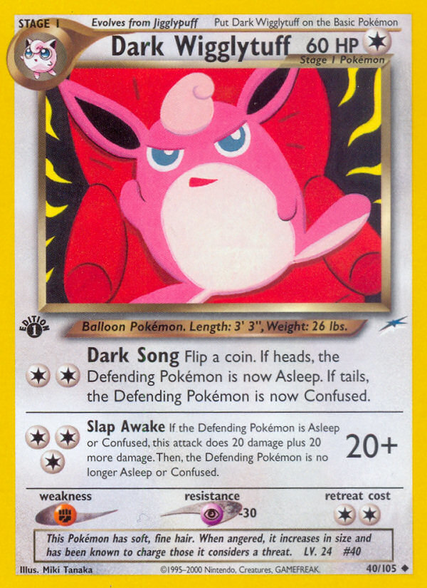 Dark Wigglytuff (40/105) [Neo Destiny 1st Edition] | Chromatic Games