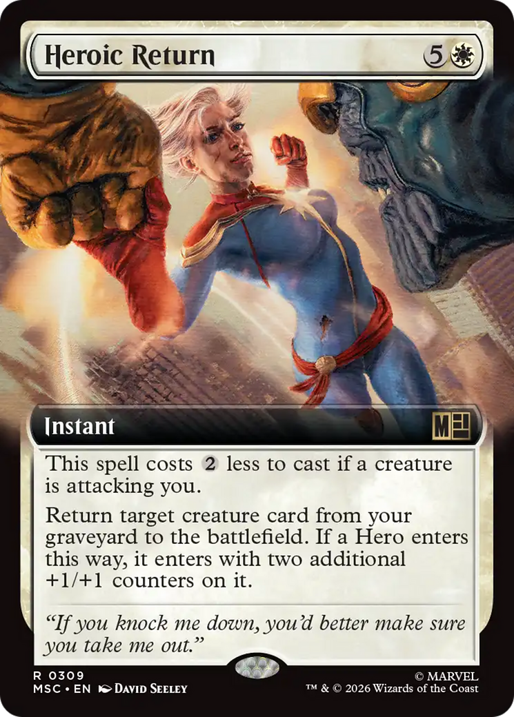 Heroic Return (Extended Art) [Marvel Super Heroes Commander] | Chromatic Games