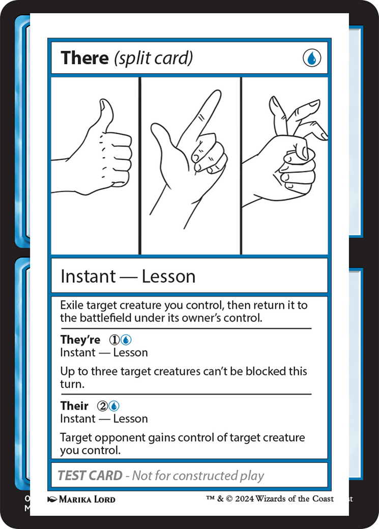 There (Split Card) [Mystery Booster 2 Playtest Cards] | Chromatic Games