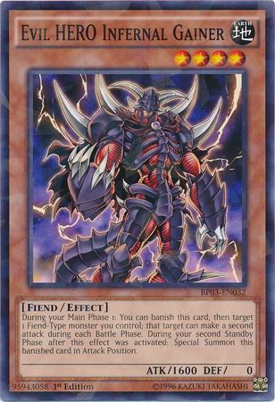 Evil HERO Infernal Gainer [BP03-EN032] Shatterfoil Rare | Chromatic Games