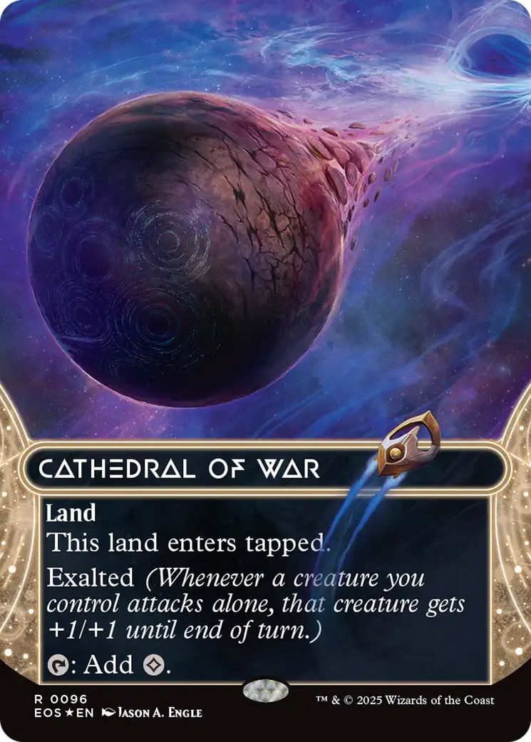 Cathedral of War (0096) (Borderless) (Galaxy Foil) [Edge of Eternities: Stellar Sights] | Chromatic Games