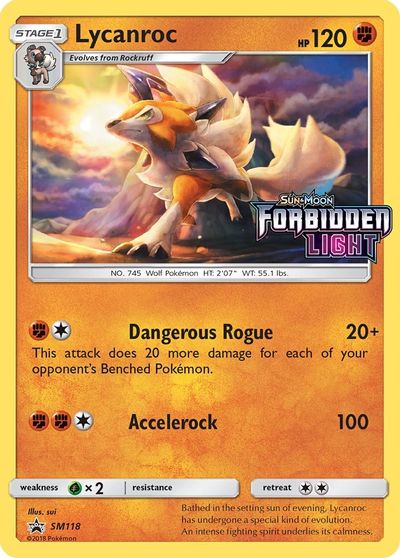 Lycanroc (SM118) (Prerelease Promo) [Sun & Moon: Black Star Promos] | Chromatic Games