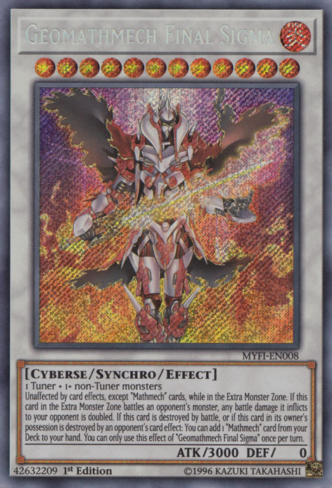 Geomathmech Final Sigma [MYFI-EN008] Secret Rare | Chromatic Games