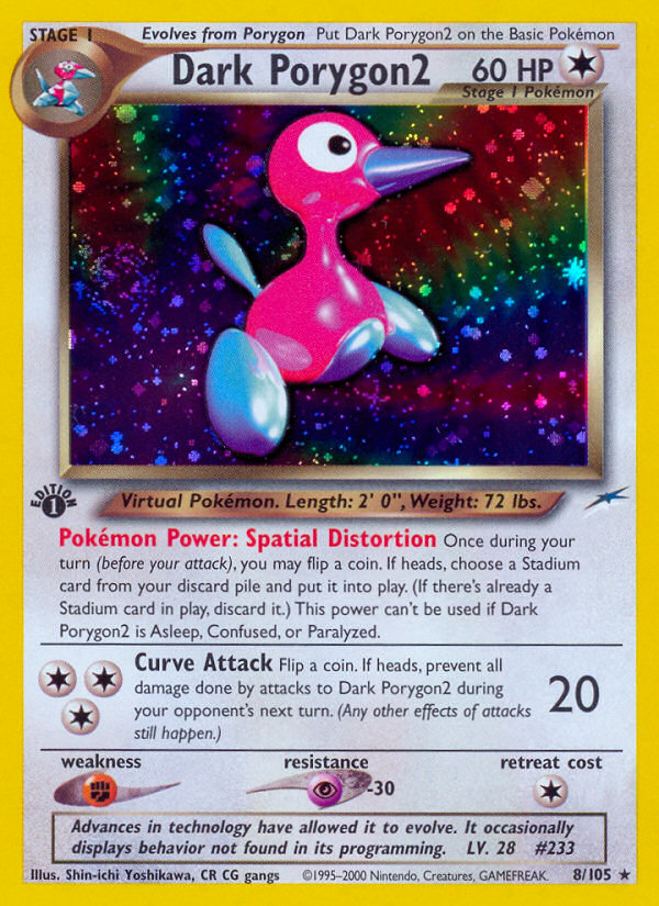 Dark Porygon2 (8/105) [Neo Destiny 1st Edition] | Chromatic Games