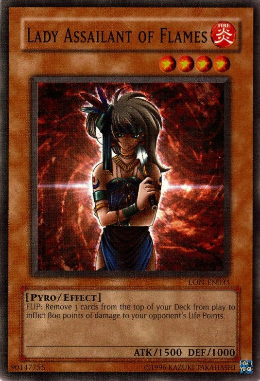 Lady Assailant of Flames [LON-EN035] Common | Chromatic Games