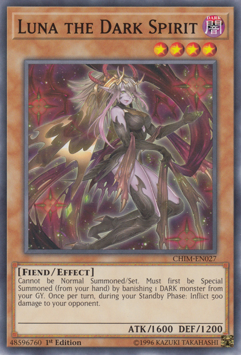 Luna the Dark Spirit [CHIM-EN027] Common | Chromatic Games