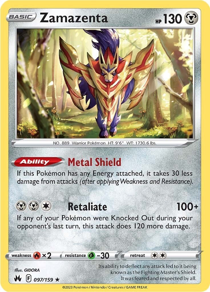 Zamazenta (097/159) [Sword & Shield: Crown Zenith] | Chromatic Games