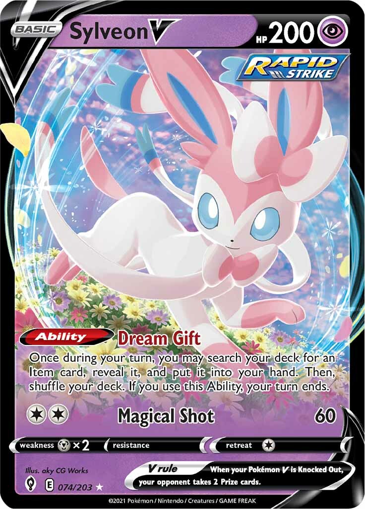 Sylveon V (074/203) [Sword & Shield: Evolving Skies] | Chromatic Games