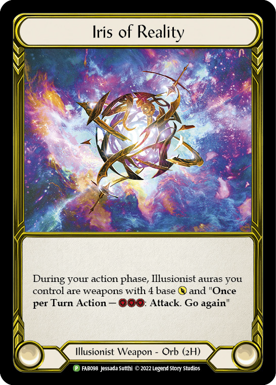 Iris of Reality (Golden) [FAB098] (Promo)  Cold Foil | Chromatic Games