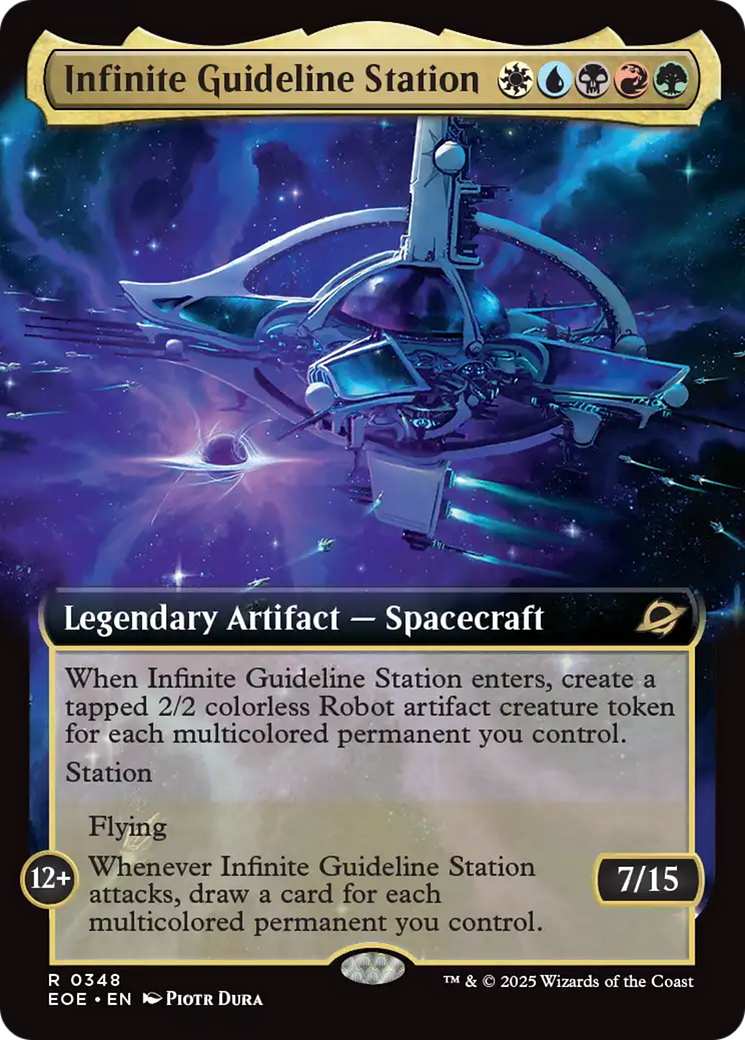 Infinite Guideline Station (Extended Art) [Edge of Eternities] | Chromatic Games
