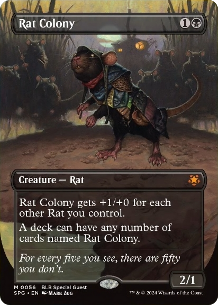 Rat Colony (Borderless) [Bloomburrow Special Guests] | Chromatic Games