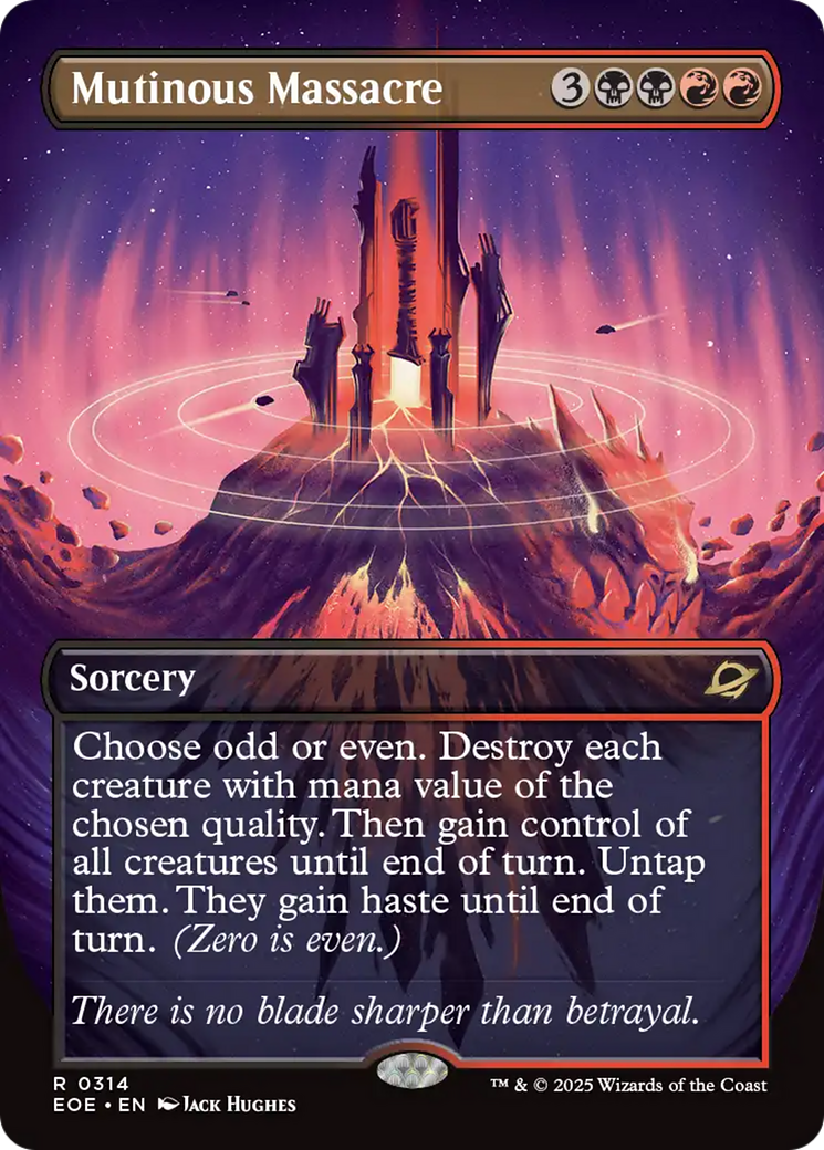 Mutinous Massacre (Borderless) [Edge of Eternities] | Chromatic Games