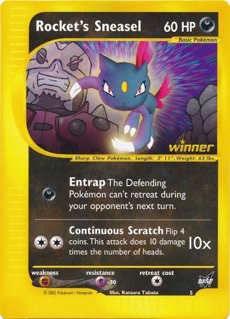 Rocket's Sneasel (5) (Jumbo Card) [Best of Promos] | Chromatic Games