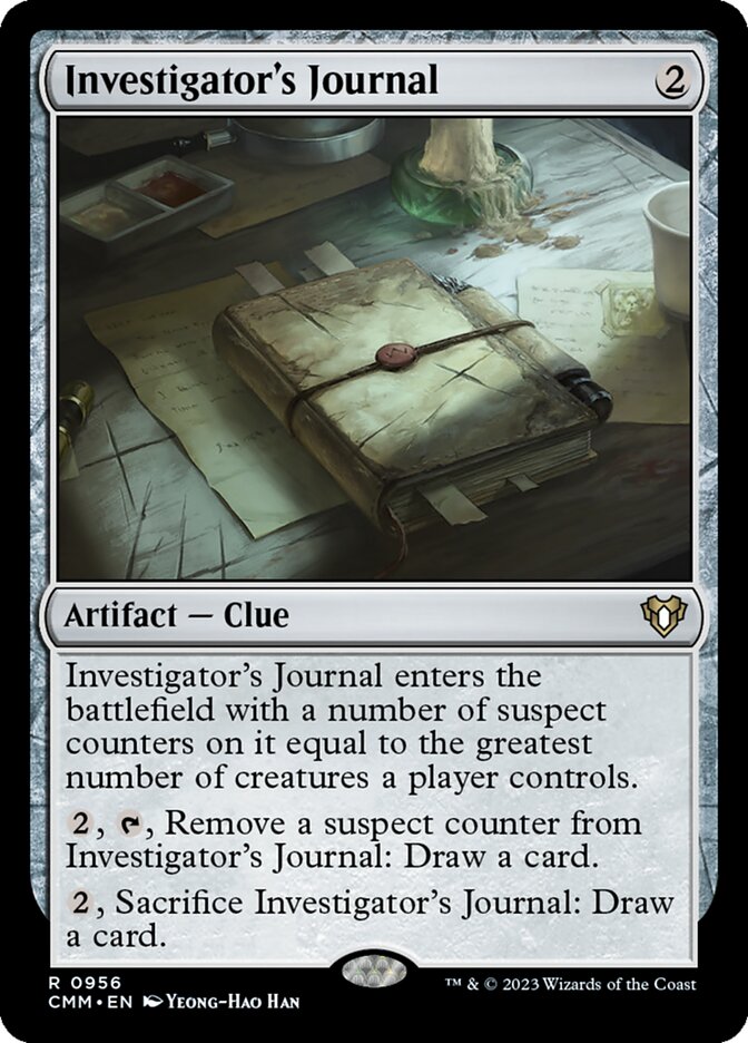 Investigator's Journal 956/451 (Commander Masters)  | Chromatic Games
