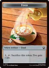 Monk // Food (0021) Double-Sided Token [Avatar: The Last Airbender Tokens] | Chromatic Games