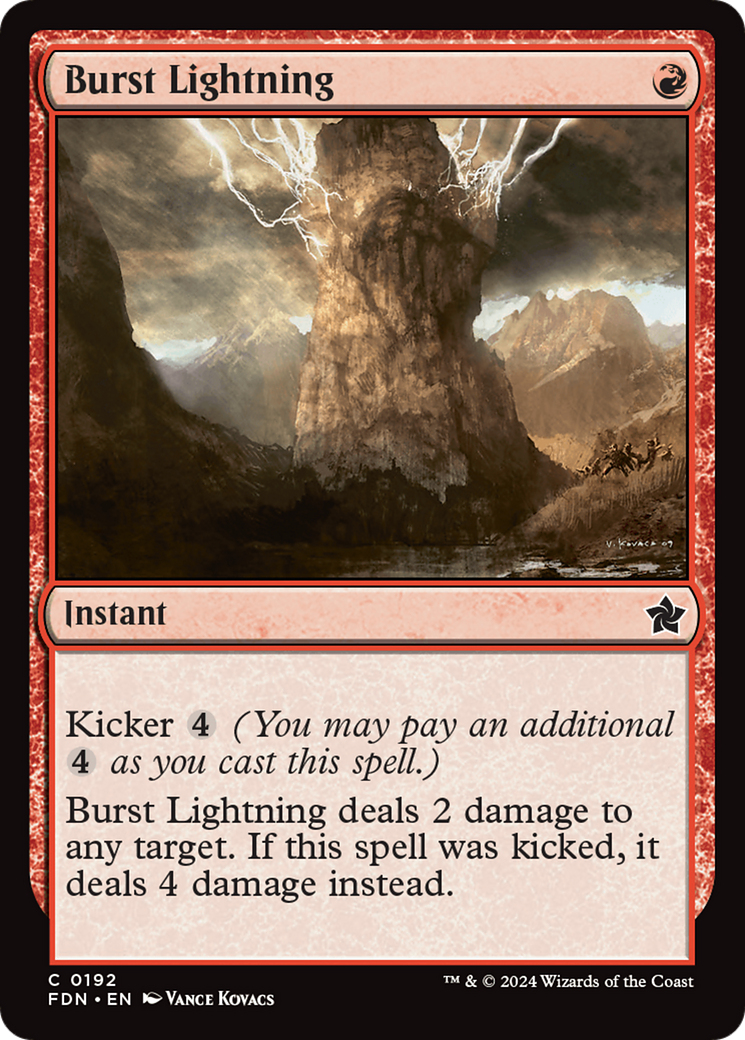 Burst Lightning [Foundations] | Chromatic Games