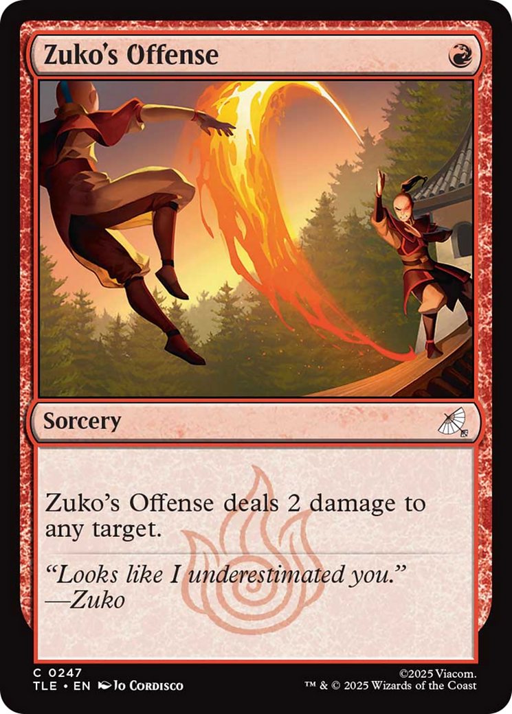Zuko's Offense [Avatar: The Last Airbender: Eternal-Legal] | Chromatic Games