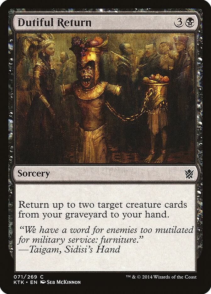 Dutiful Return 71/269 (Khans of Tarkir)  | Chromatic Games