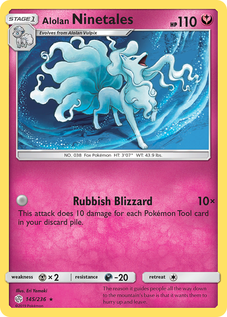 Alolan Ninetales (145/236) [Sun & Moon: Cosmic Eclipse] | Chromatic Games