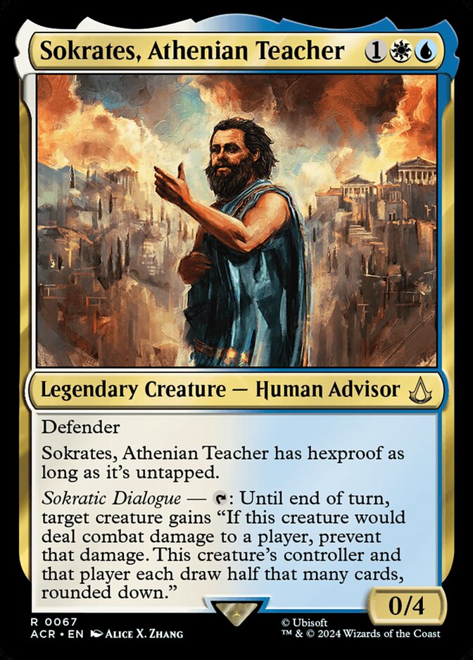 Sokrates, Athenian Teacher 67/110 (Universes Beyond: Assassin's Creed)  | Chromatic Games