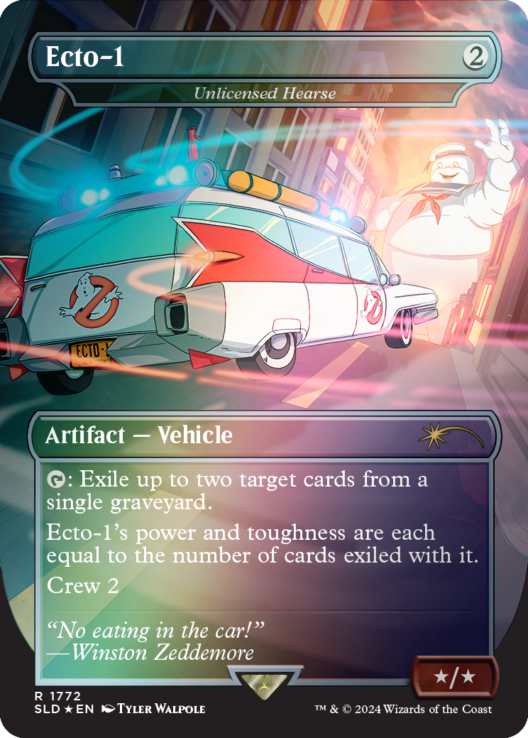 Ecto-1 - Unlicensed Hearse (Rainbow Foil) [Secret Lair Drop Series] | Chromatic Games