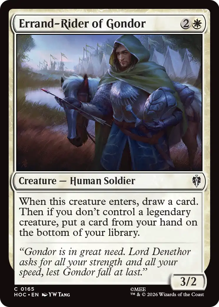 Errand-Rider of Gondor [The Hobbit: Eternal-Legal] | Chromatic Games