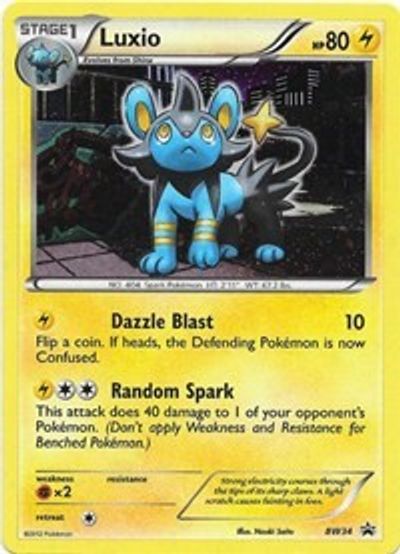 Luxio (BW34) (Cosmos Holo) [Black & White: Black Star Promos] | Chromatic Games