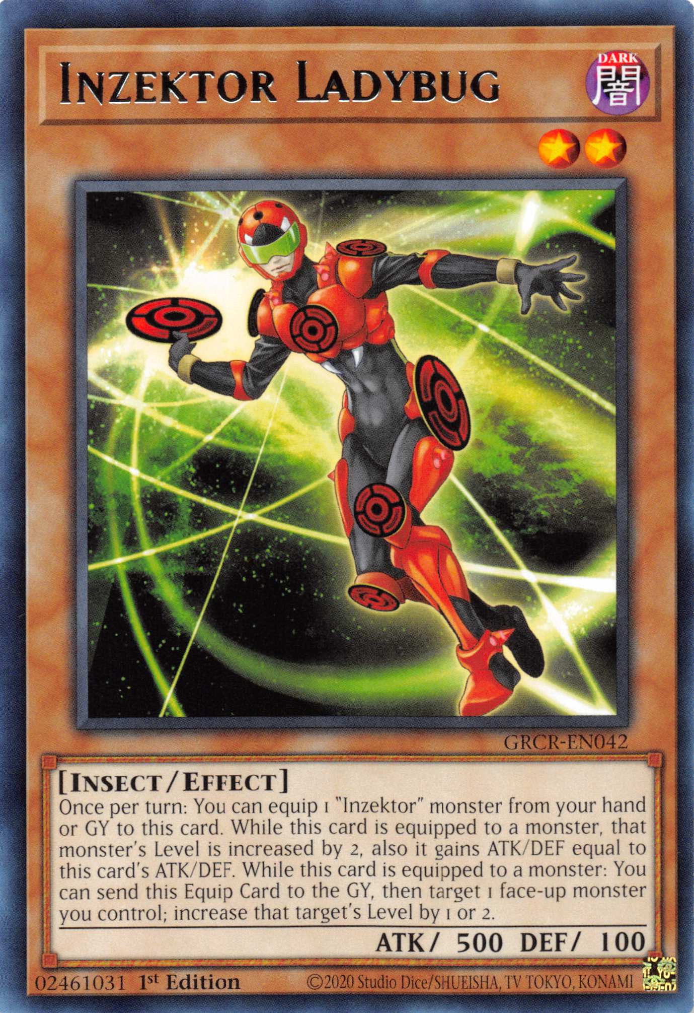 Inzektor Ladybug [GRCR-EN042] Rare | Chromatic Games