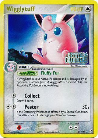 Wigglytuff (13/100) (Stamped) [EX: Crystal Guardians] | Chromatic Games