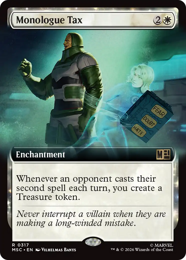 Monologue Tax (Extended Art) [Marvel Super Heroes Commander] | Chromatic Games