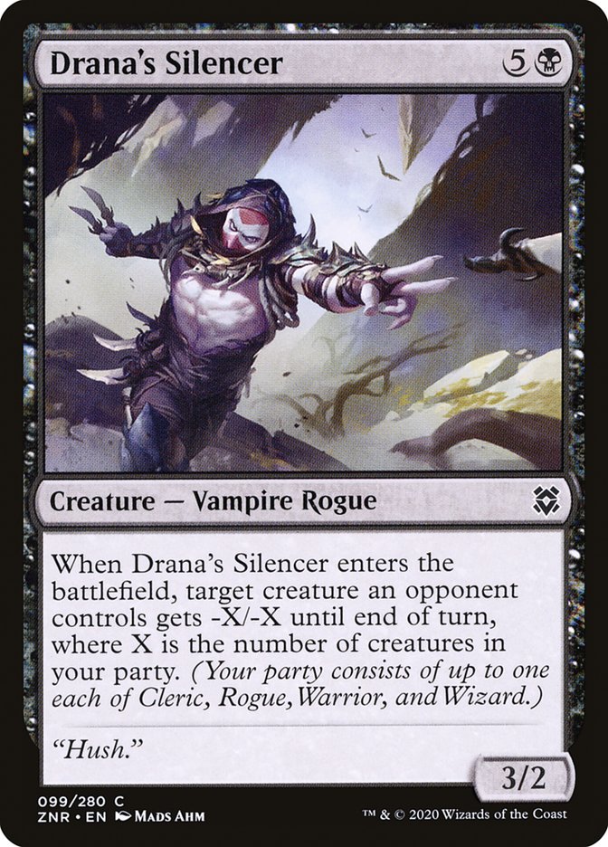 Drana's Silencer 99/280 (Zendikar Rising)  - Foil | Chromatic Games